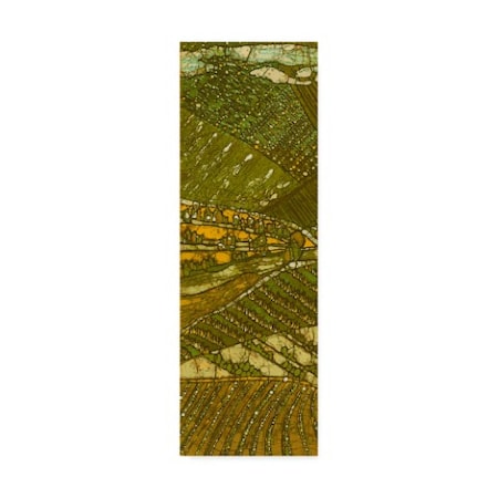 Andrea Davis 'Vineyard Batik I' Canvas Art,8x24